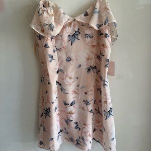 NWT Revolve superdown pink off the shoulder floral mini dress